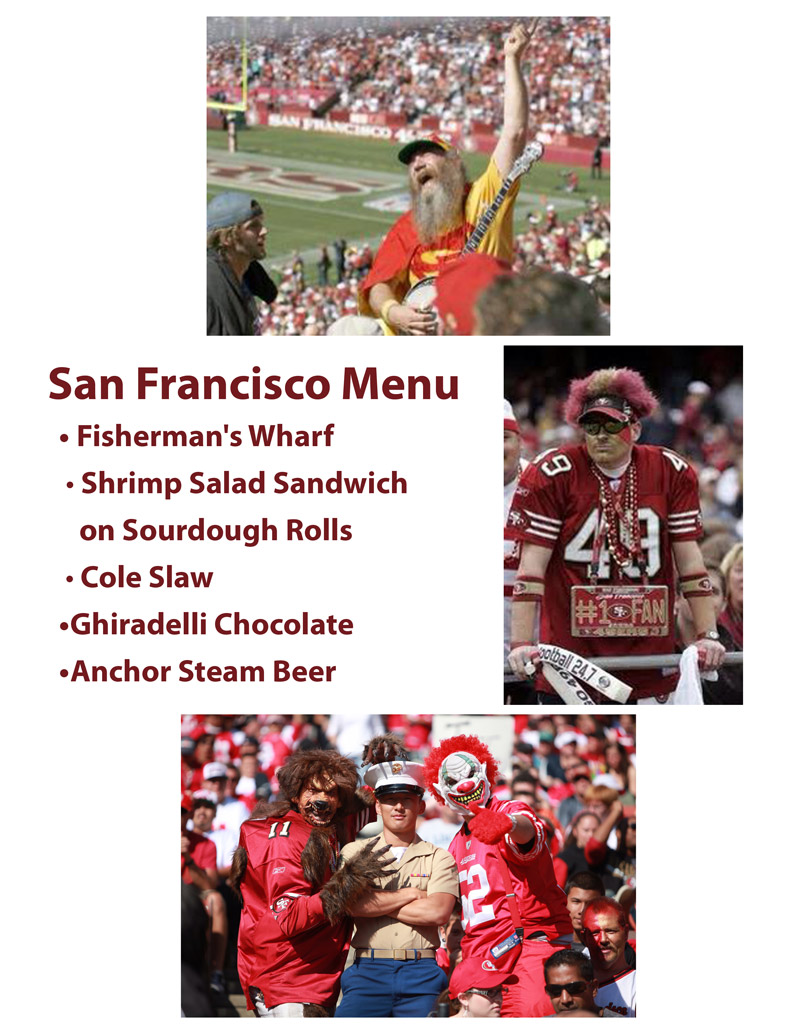 san francisco california menu